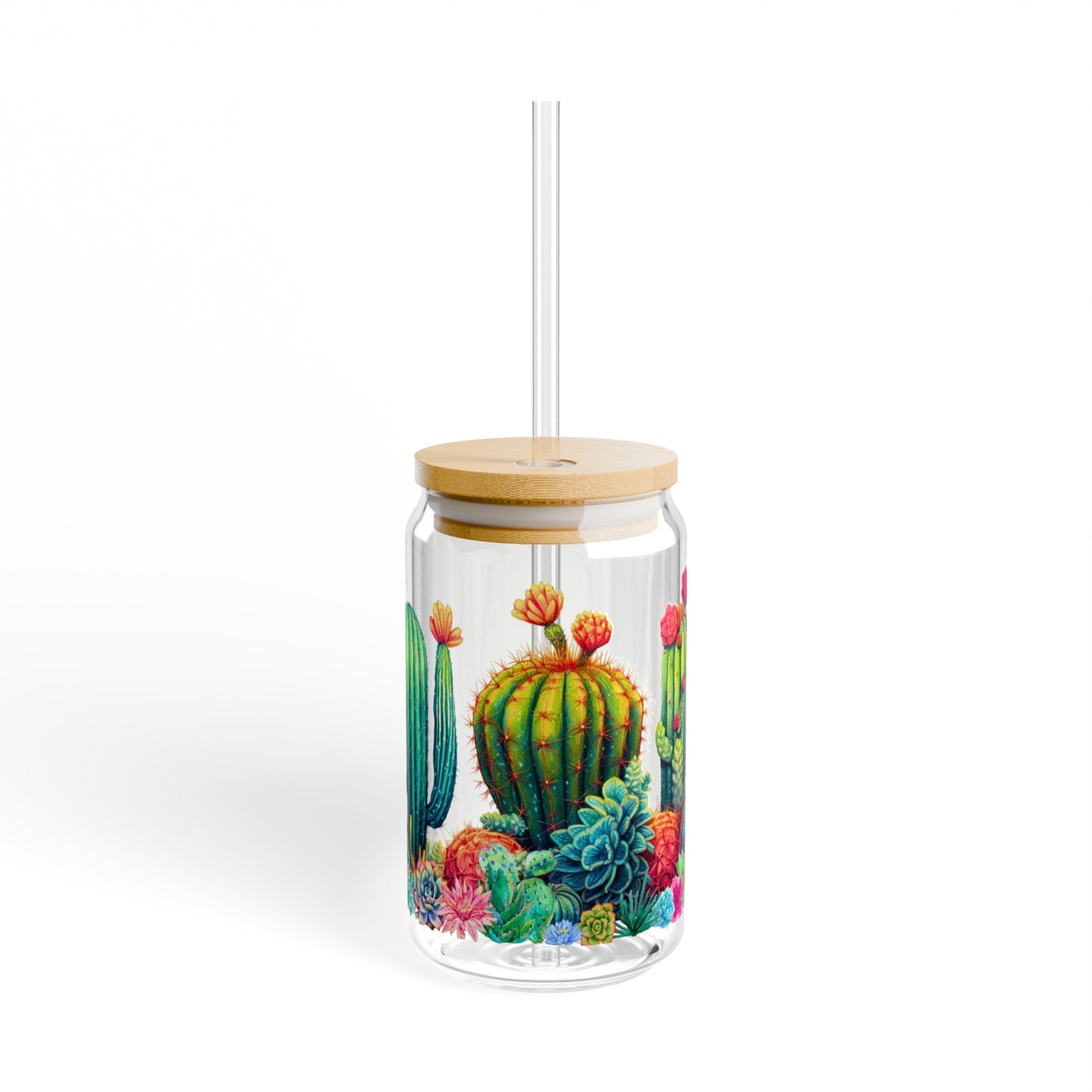 Cactus Glass Can, 16oz