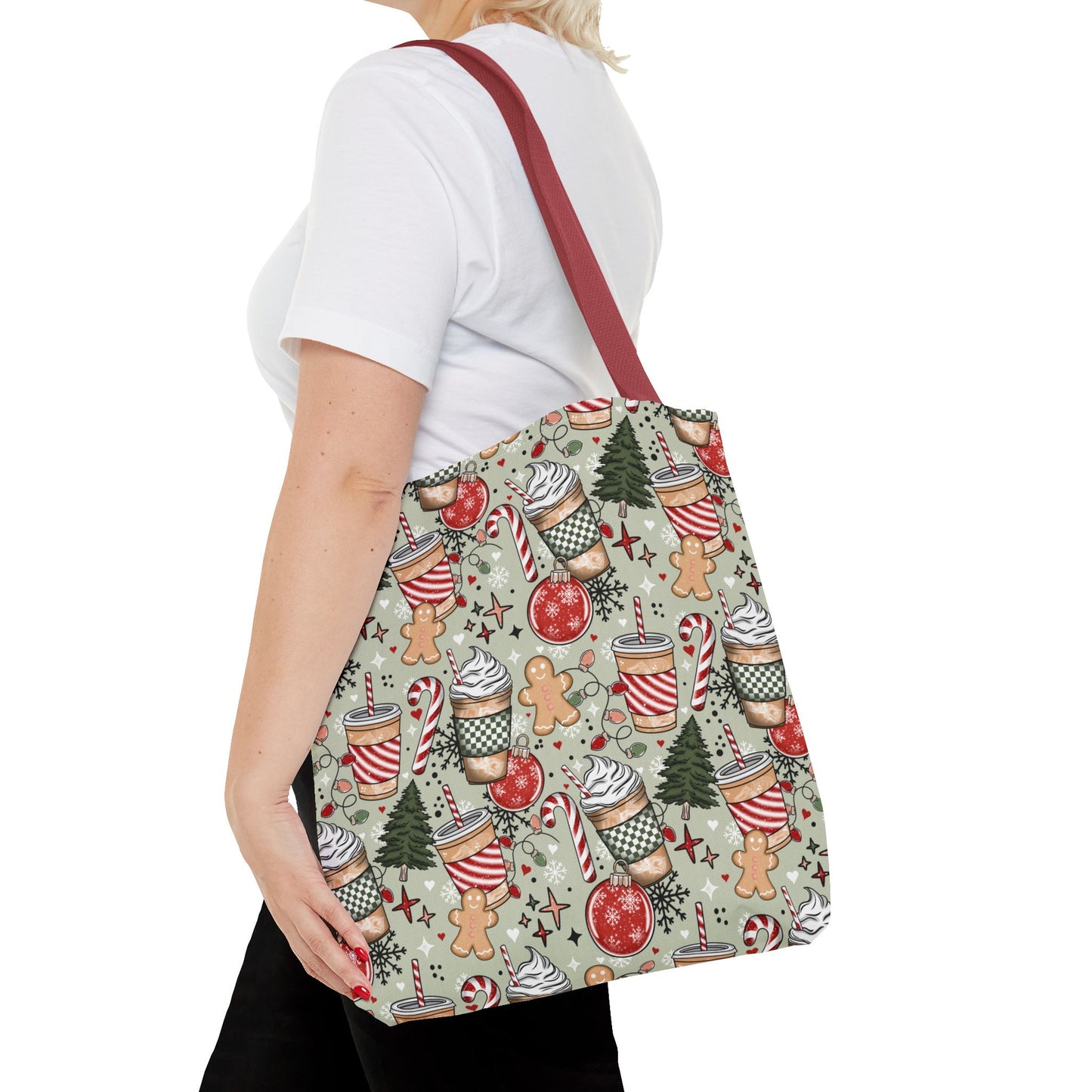 Christmas Coffee Drink Tote Bag