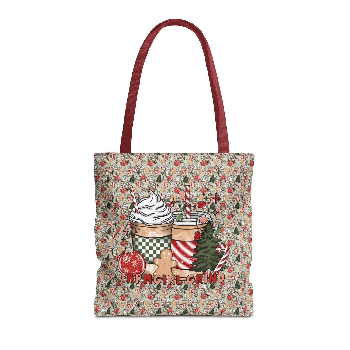 Christmas Drink FARMGIRL GRIND Tote Bag (AOP)