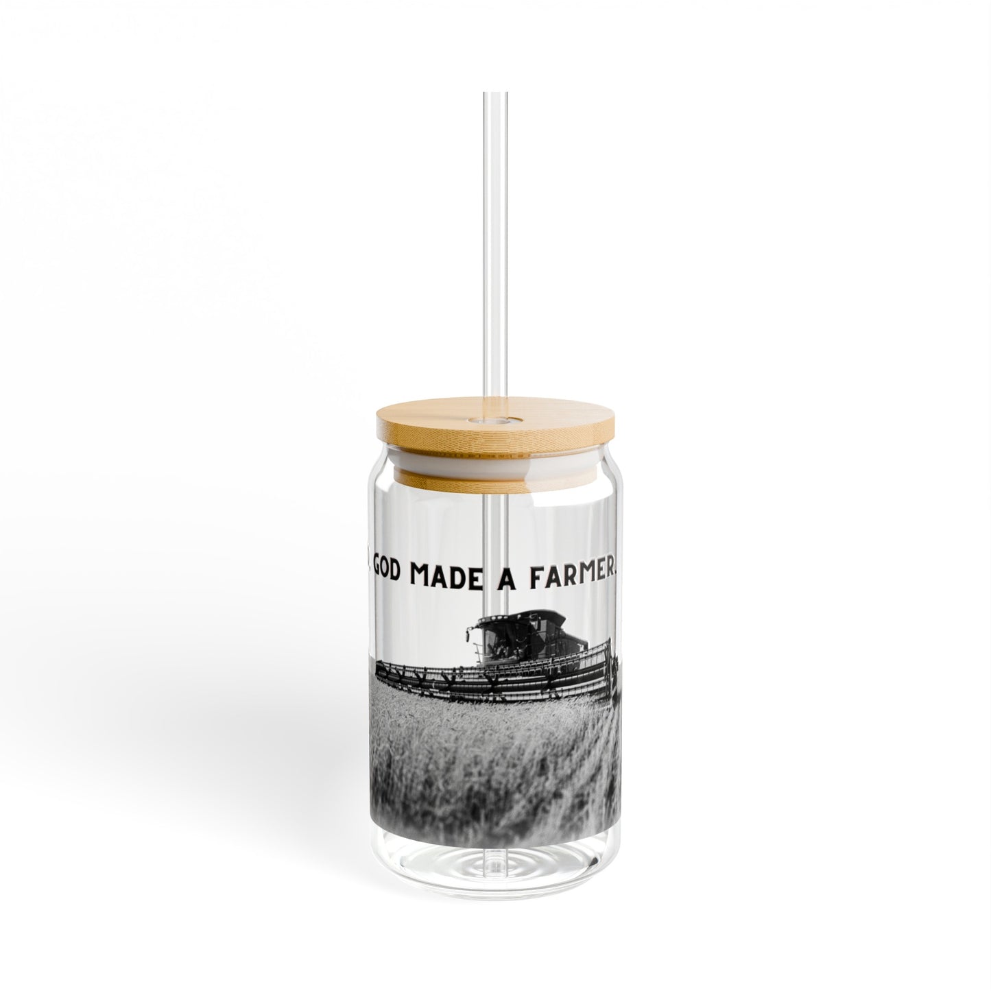 So God Made a Farmer Glass Can, 16oz