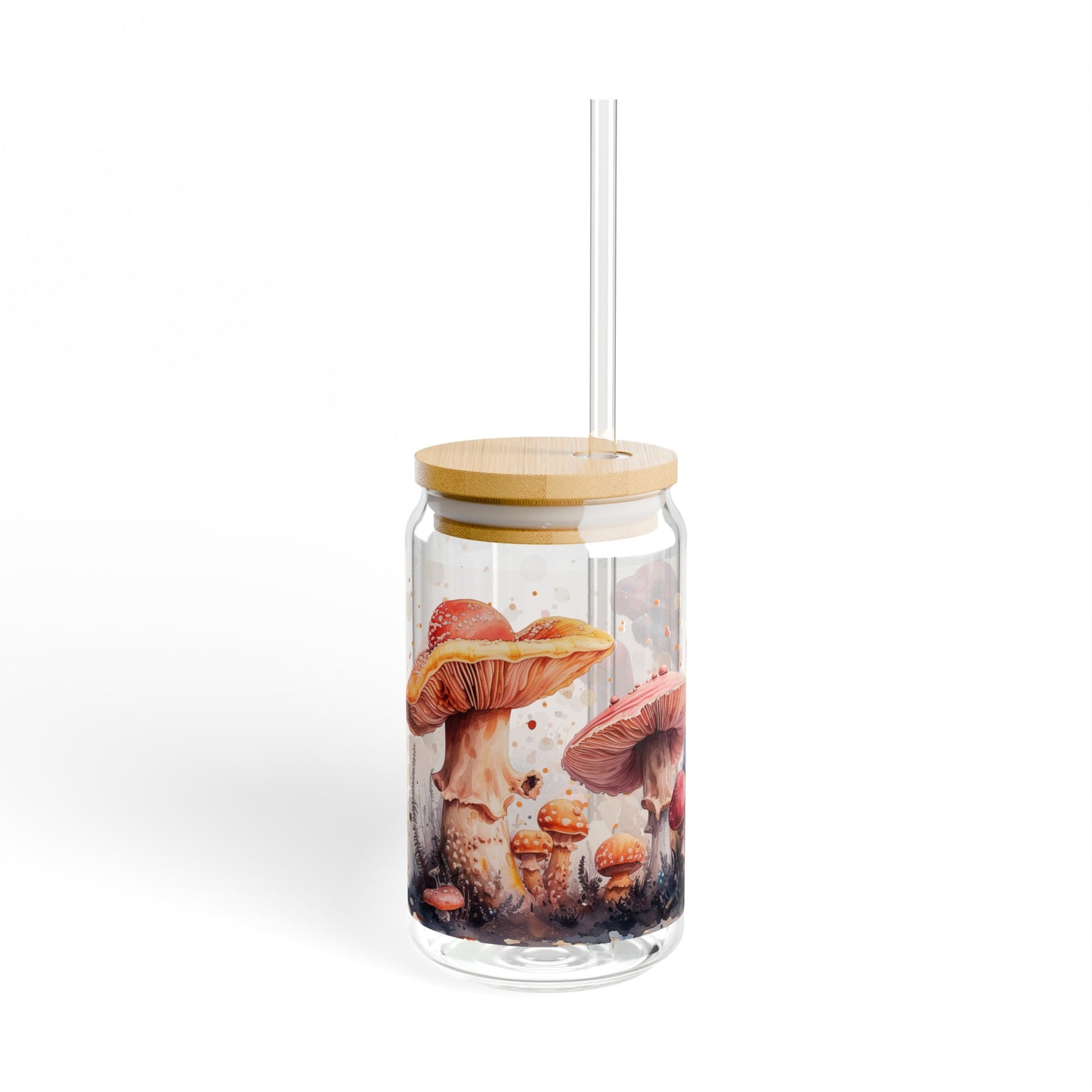 Mushroom Glass Can, 16oz