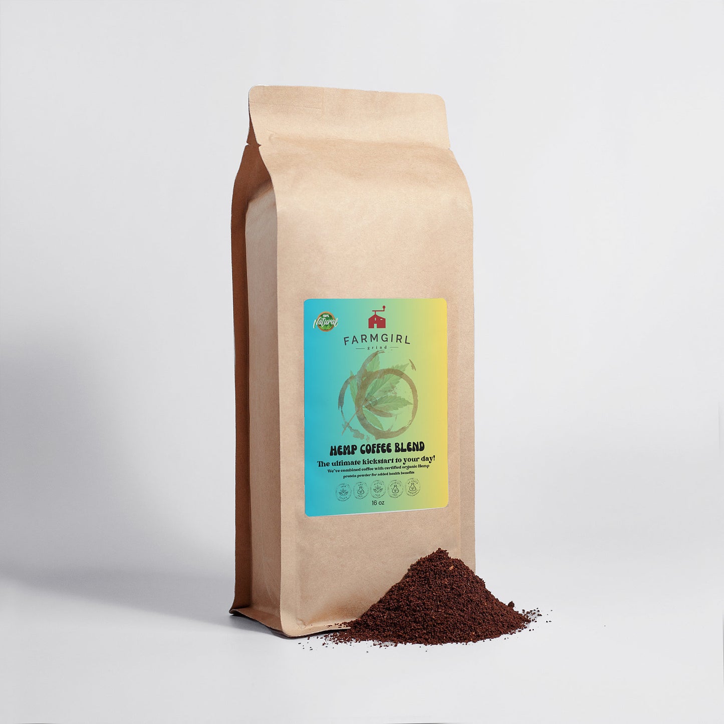 Organic Hemp Coffee Blend - Medium Roast 16oz