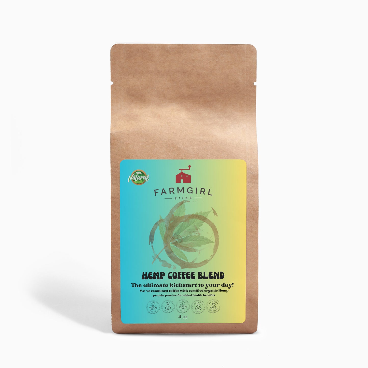 Organic Hemp Coffee Blend - Medium Roast 4oz