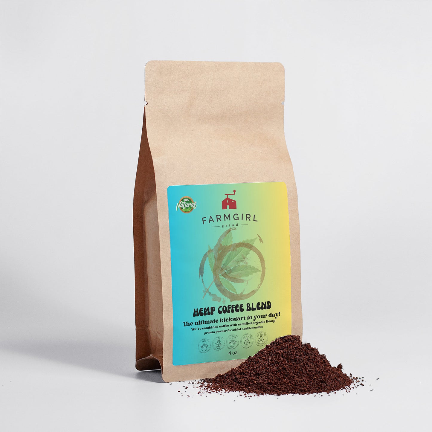 Organic Hemp Coffee Blend - Medium Roast 4oz