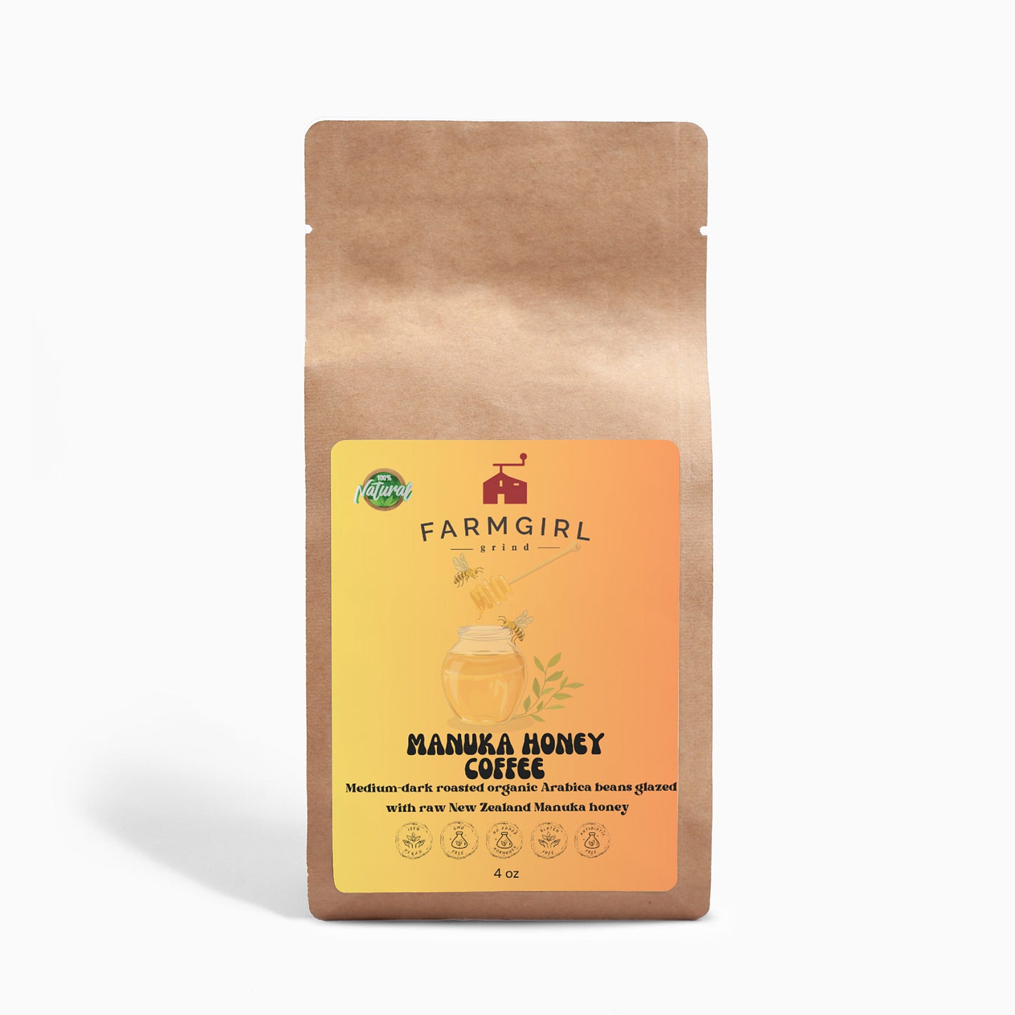 Manuka Honey Coffee 4oz