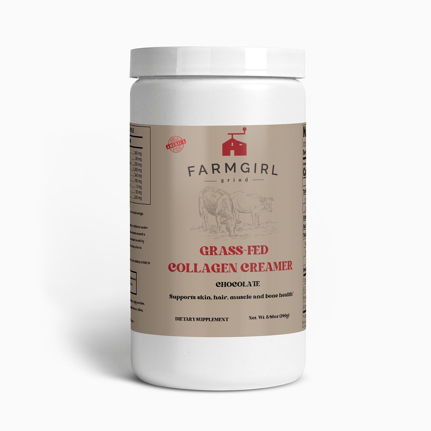 Grass-Fed Collagen Peptides Powder (Chocolate)