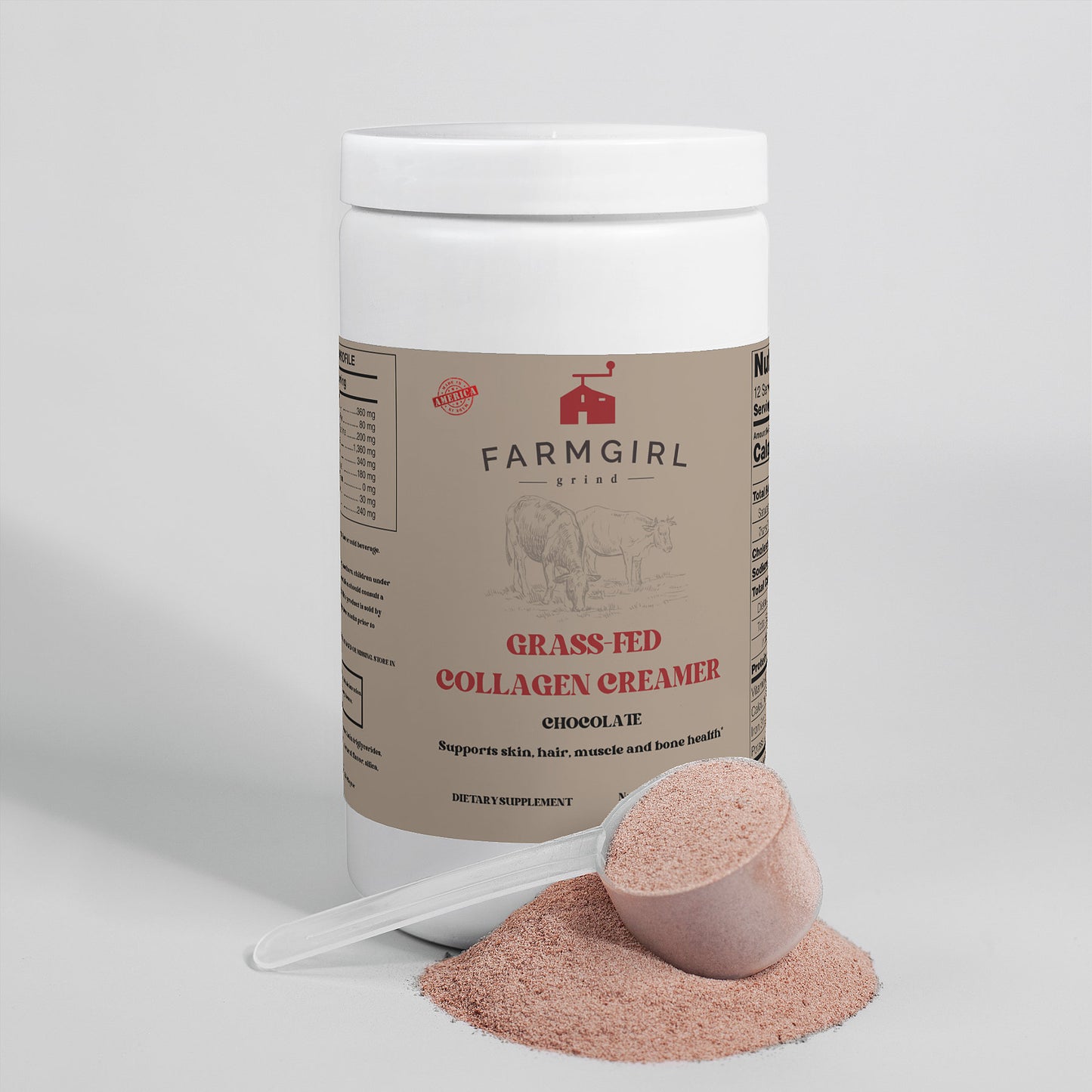 Grass-Fed Collagen Peptides Powder (Chocolate)