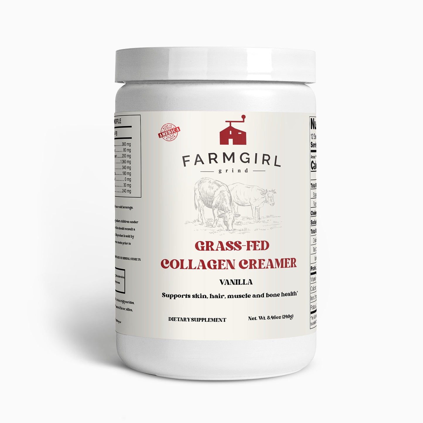 Grass-Fed Collagen Creamer (Vanilla)