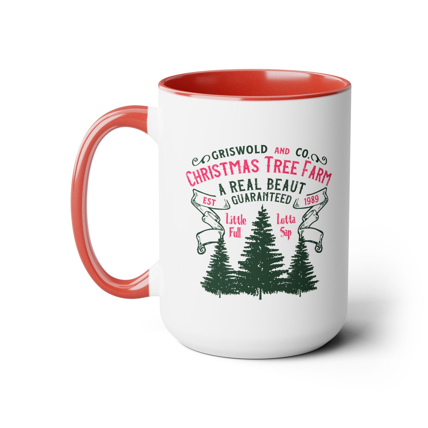 Griswold Tree Farm/Two-Tone Coffee Mugs, 15oz