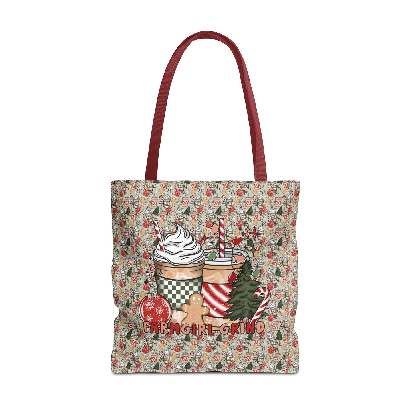 Christmas Drink FARMGIRL GRIND Tote Bag (AOP)