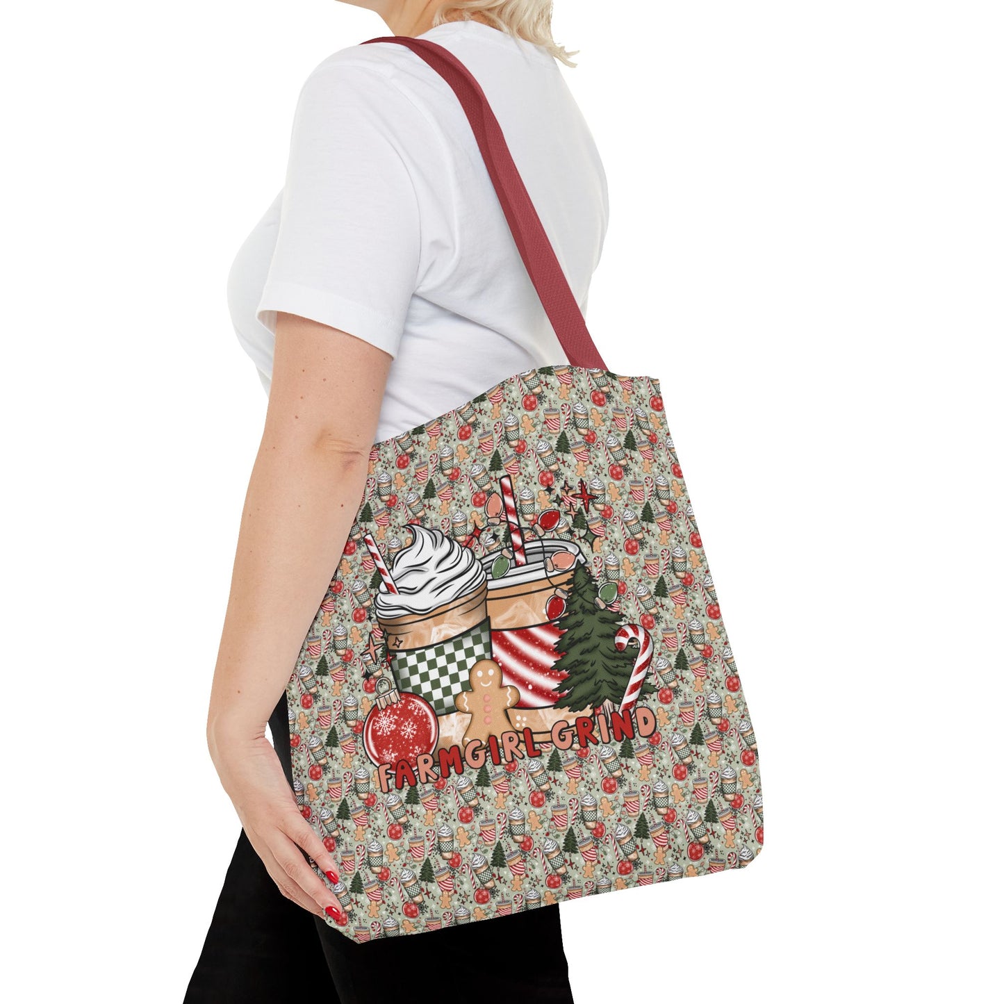 Christmas Drink FARMGIRL GRIND Tote Bag (AOP)