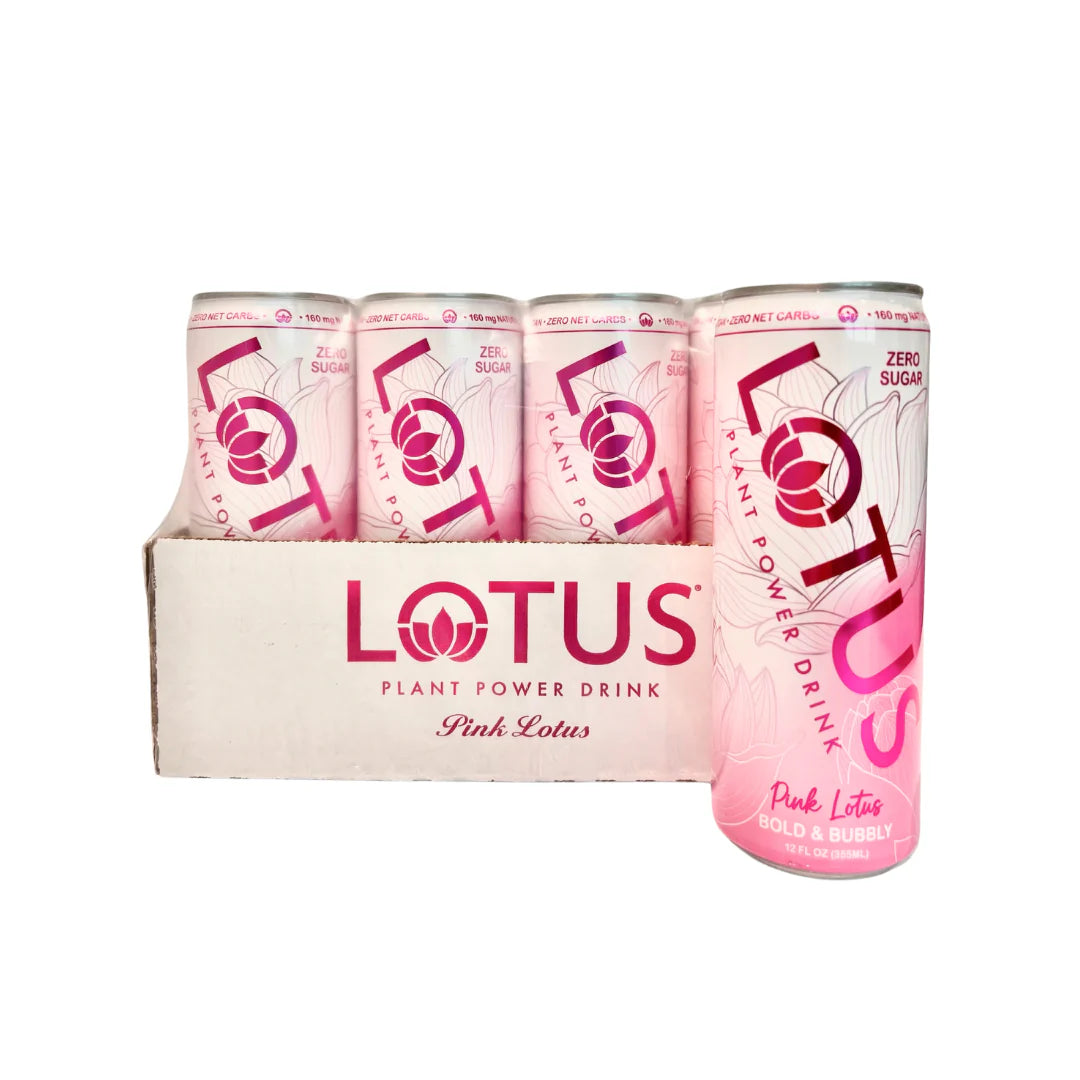 Lotus Plant Power Drink Cans