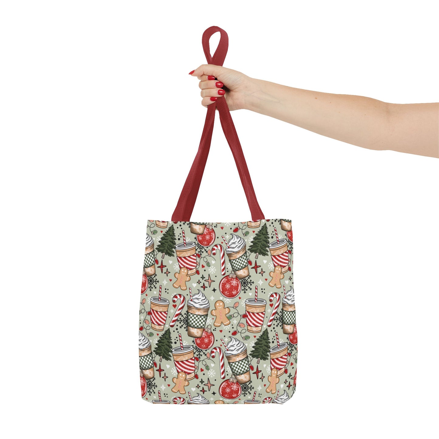 Christmas Coffee Drink Tote Bag