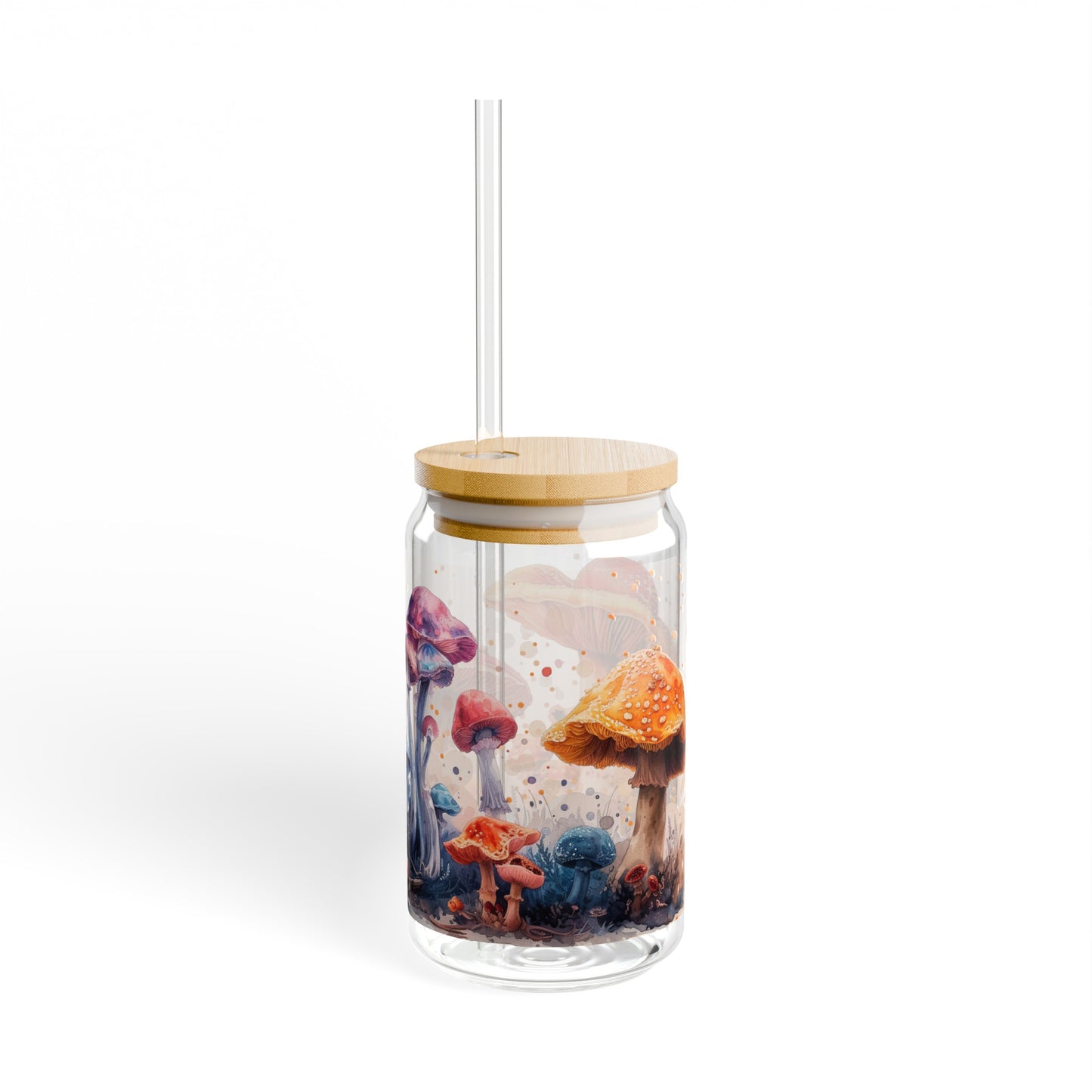 Mushroom Glass Can, 16oz