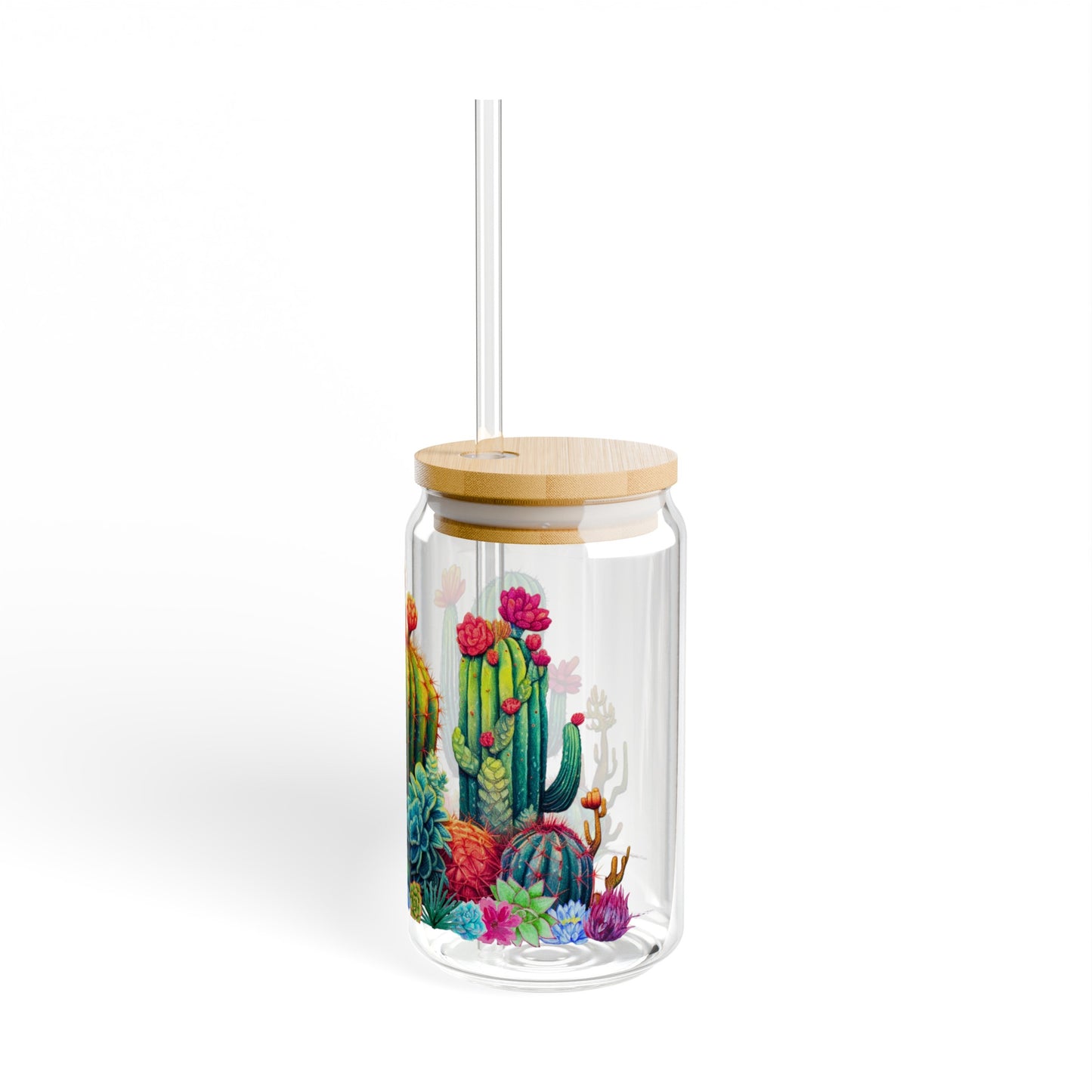 Cactus Glass Can, 16oz