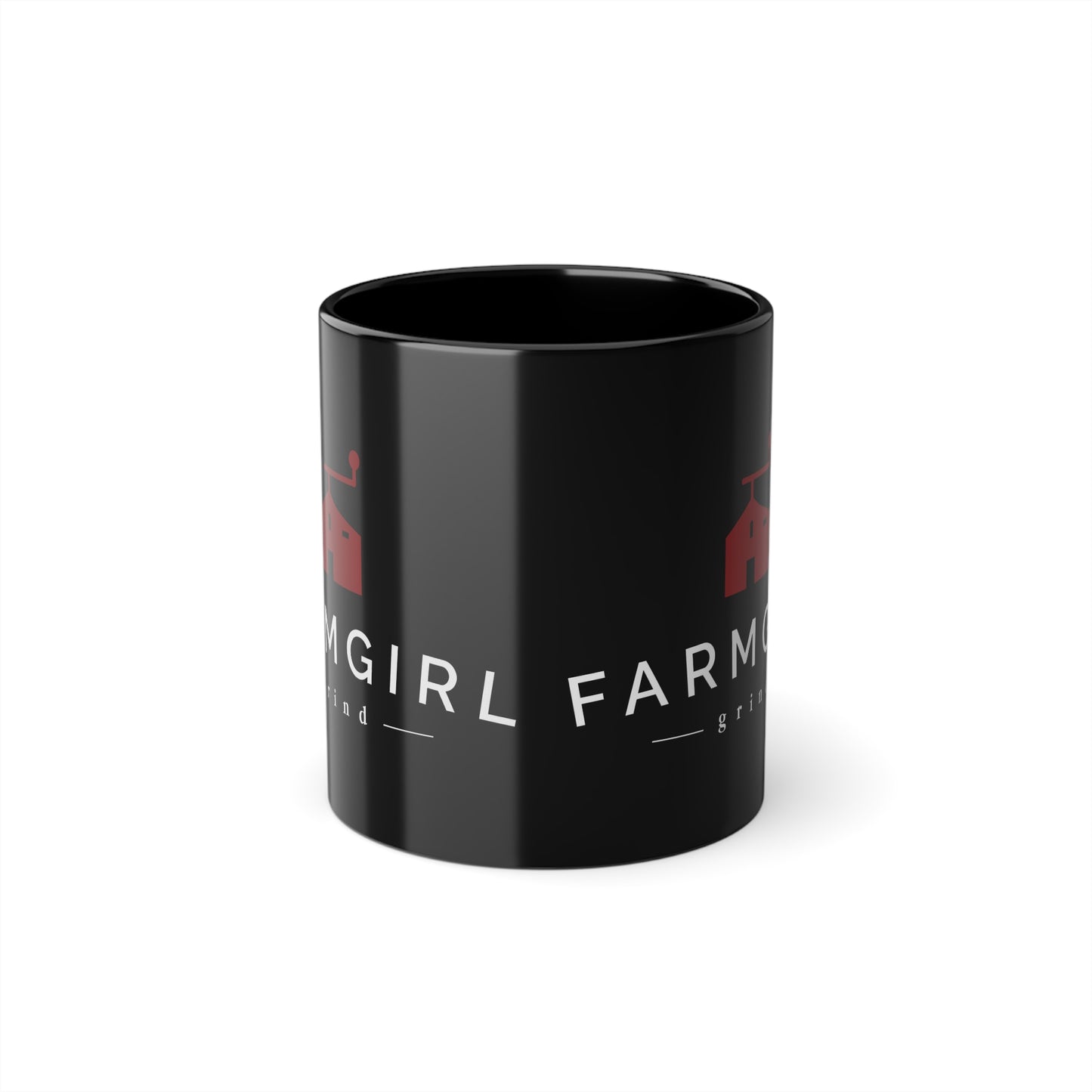 LOGO, Black Coffee Cup, 11oz