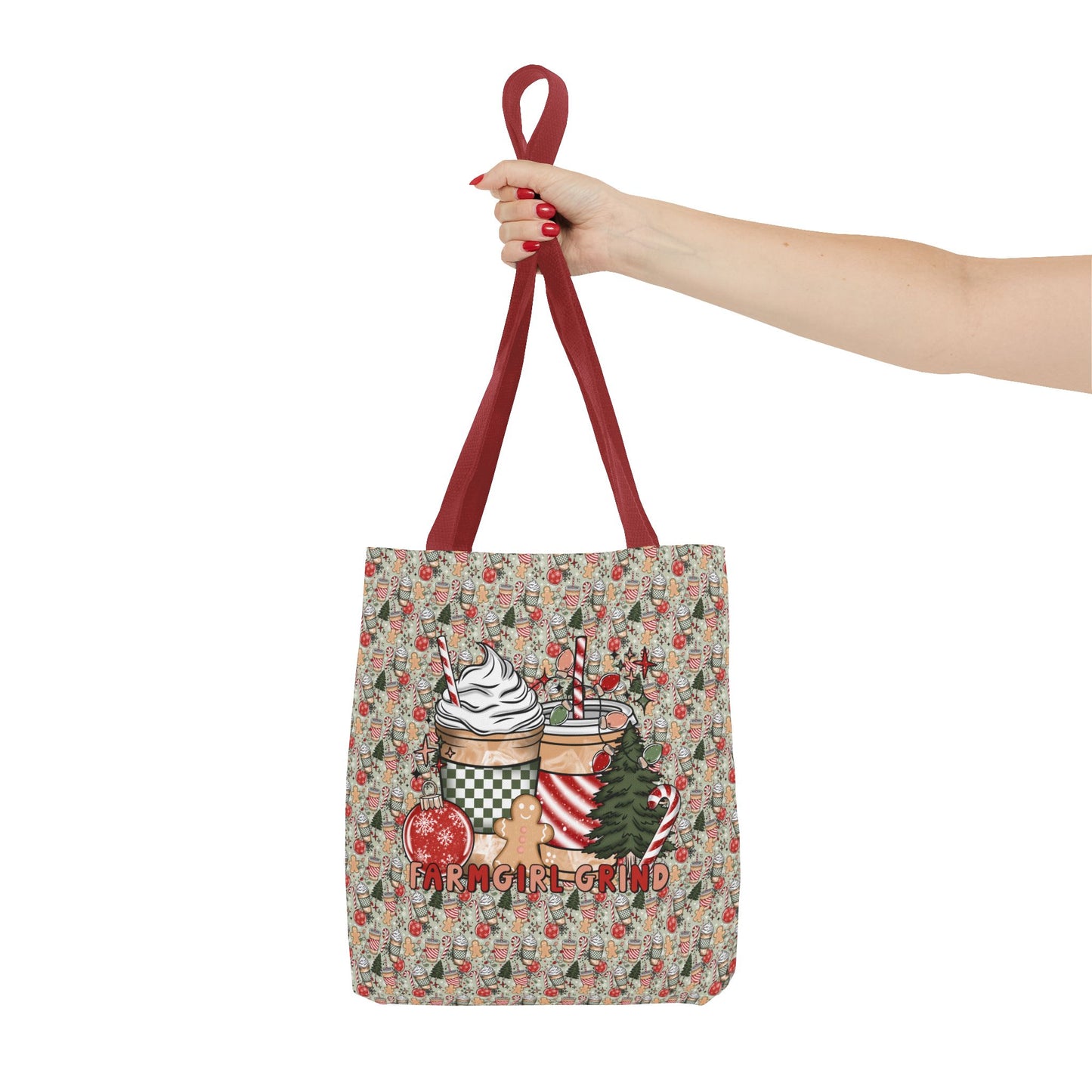 Christmas Drink FARMGIRL GRIND Tote Bag (AOP)