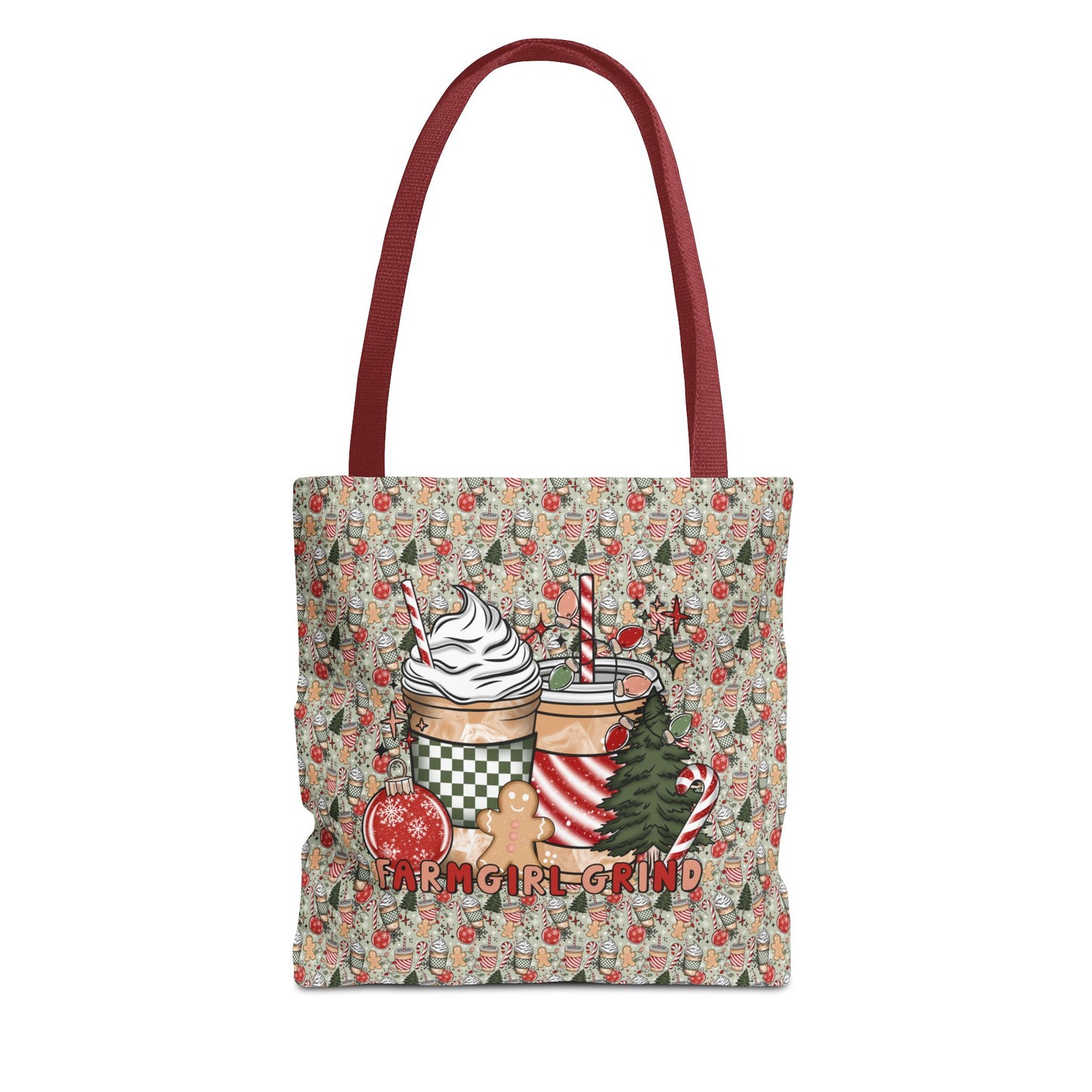 Christmas Drink FARMGIRL GRIND Tote Bag (AOP)