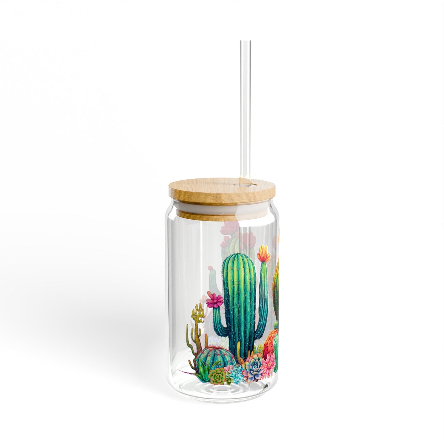 Cactus Glass Can, 16oz