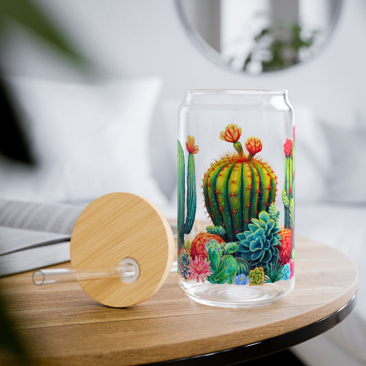 Cactus Glass Can, 16oz