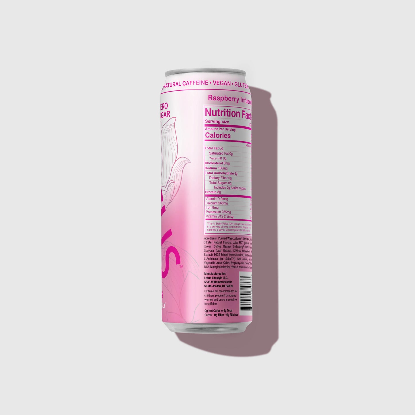 Lotus Plant Power Drink Cans