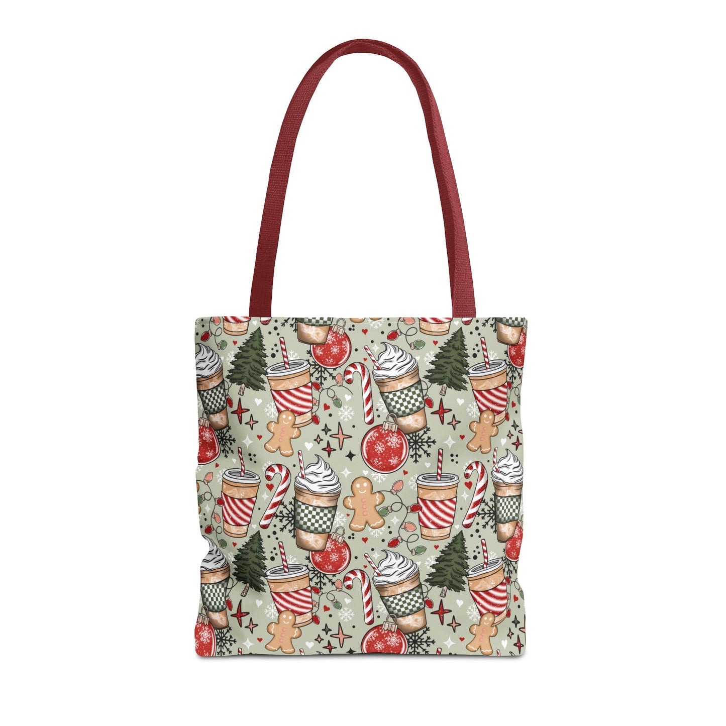 Christmas Coffee Drink Tote Bag