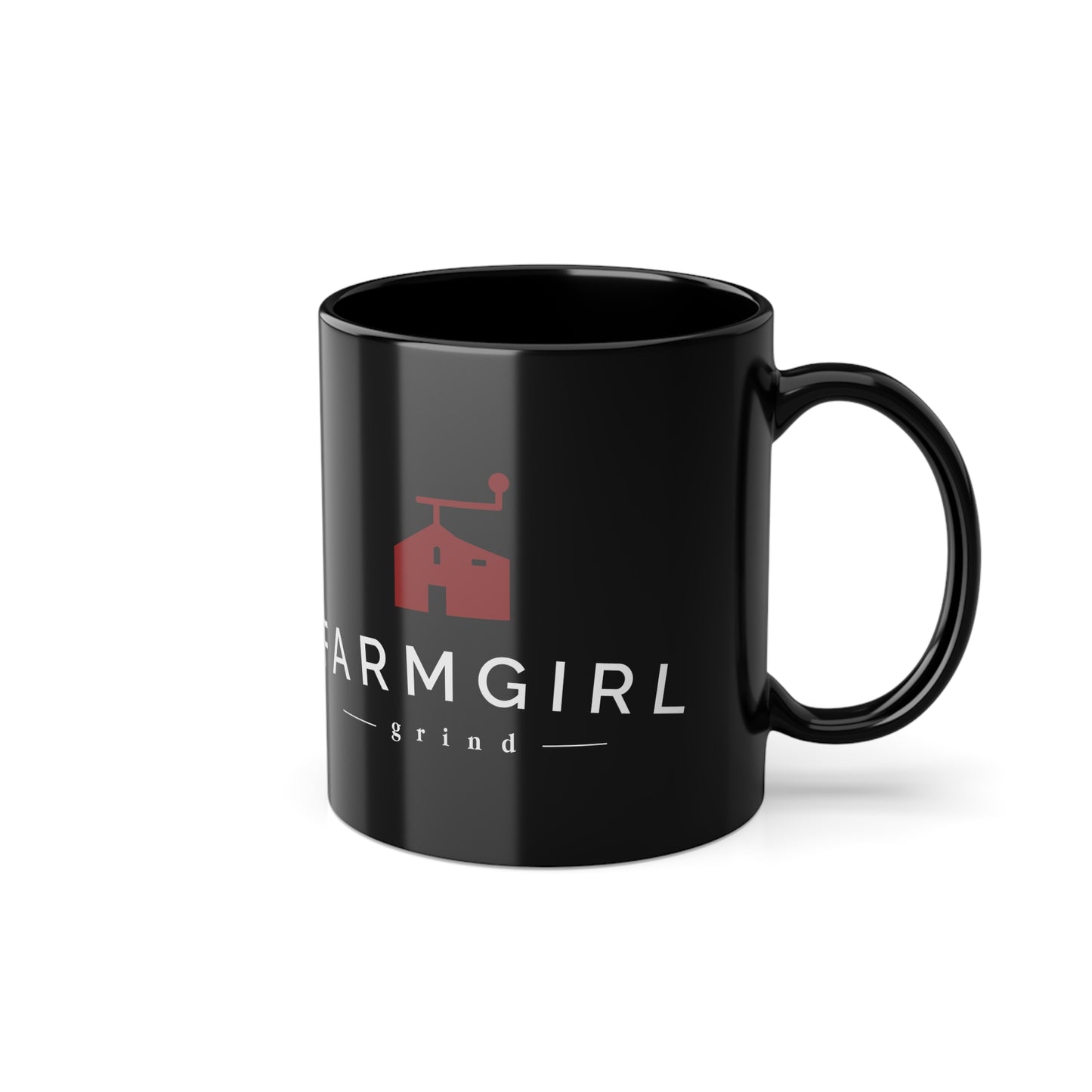 LOGO, Black Coffee Cup, 11oz