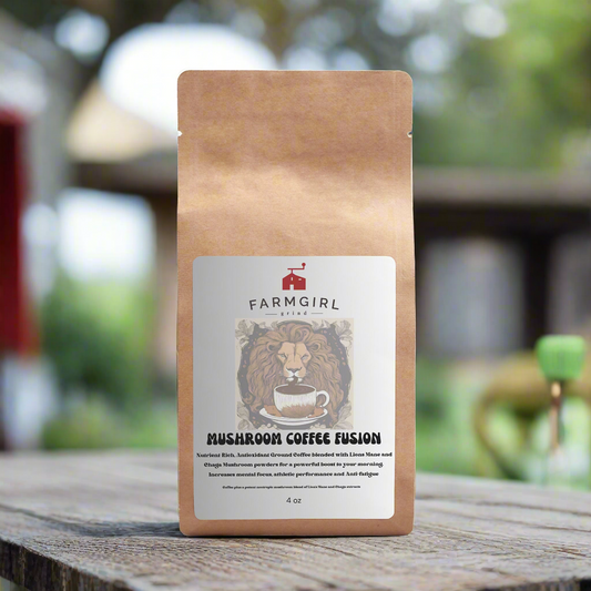 Mushroom Coffee Fusion - Lion’s Mane & Chaga 4oz