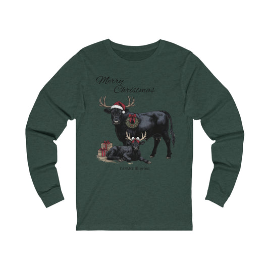 Merry Christmas Cows Long Sleeve
