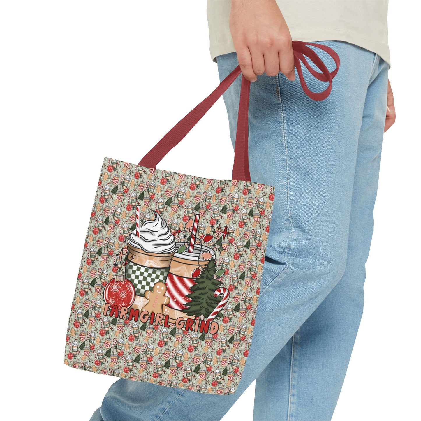 Christmas Drink FARMGIRL GRIND Tote Bag (AOP)