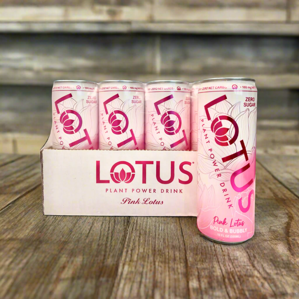 Lotus Plant Power Drink Cans